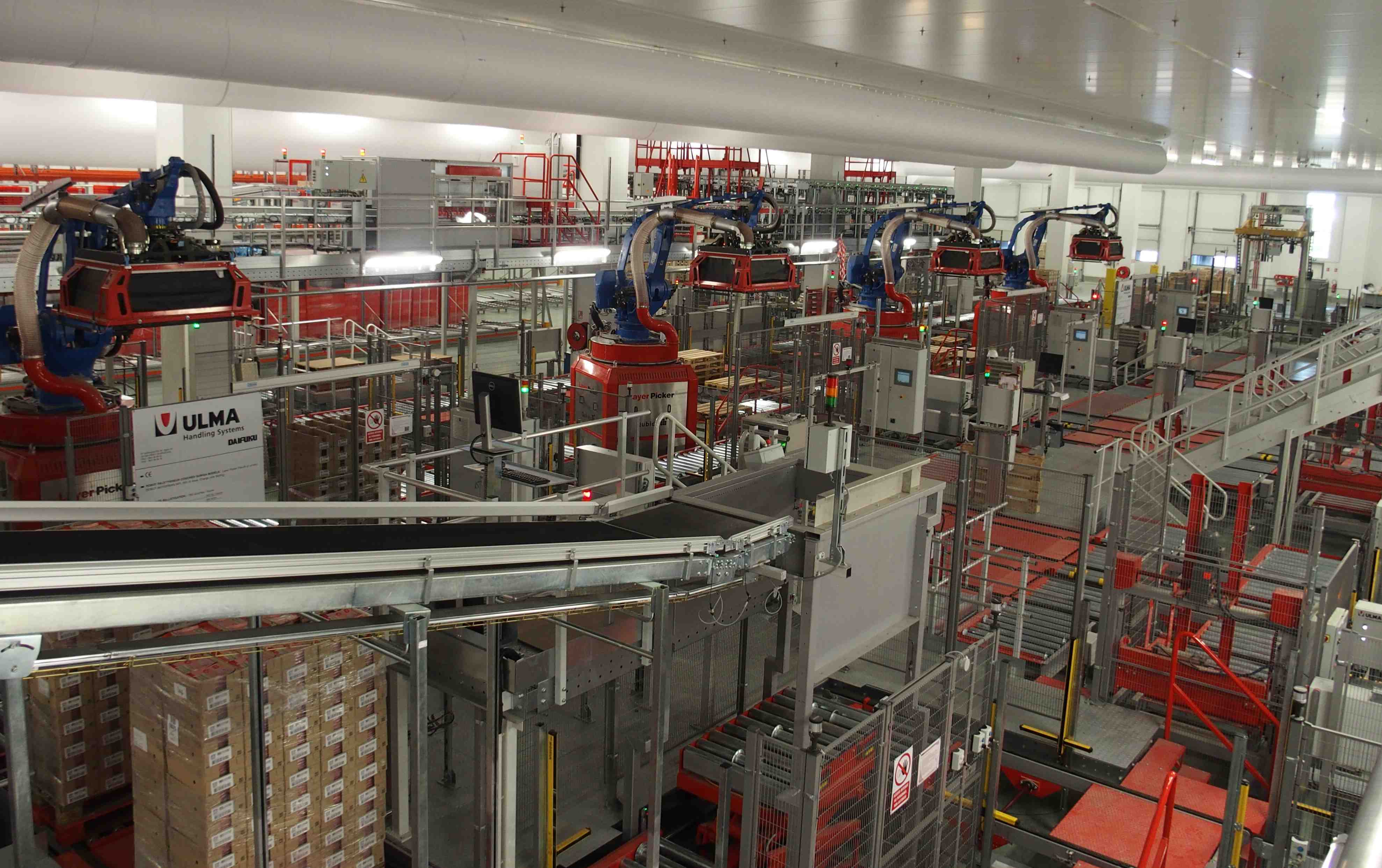 ULMA Projet logistique d'automatisation ambitieux pour Supermarché